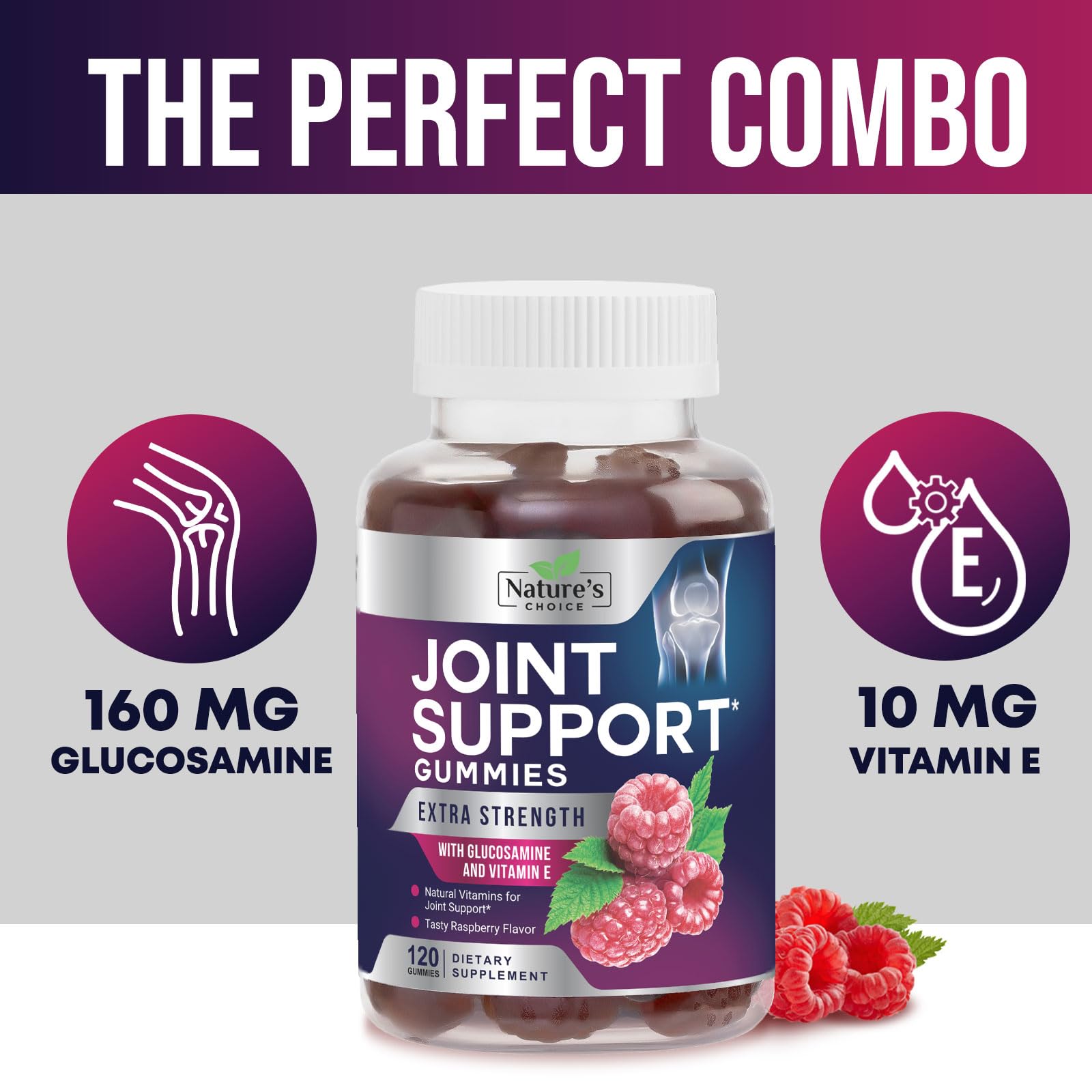 Nature's Choice Wellness snack for mobility on a kitchen counter suggests practical daily use.
