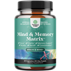 Natures Craft Advanced Brain Supplement bottle ready for daily focus use.