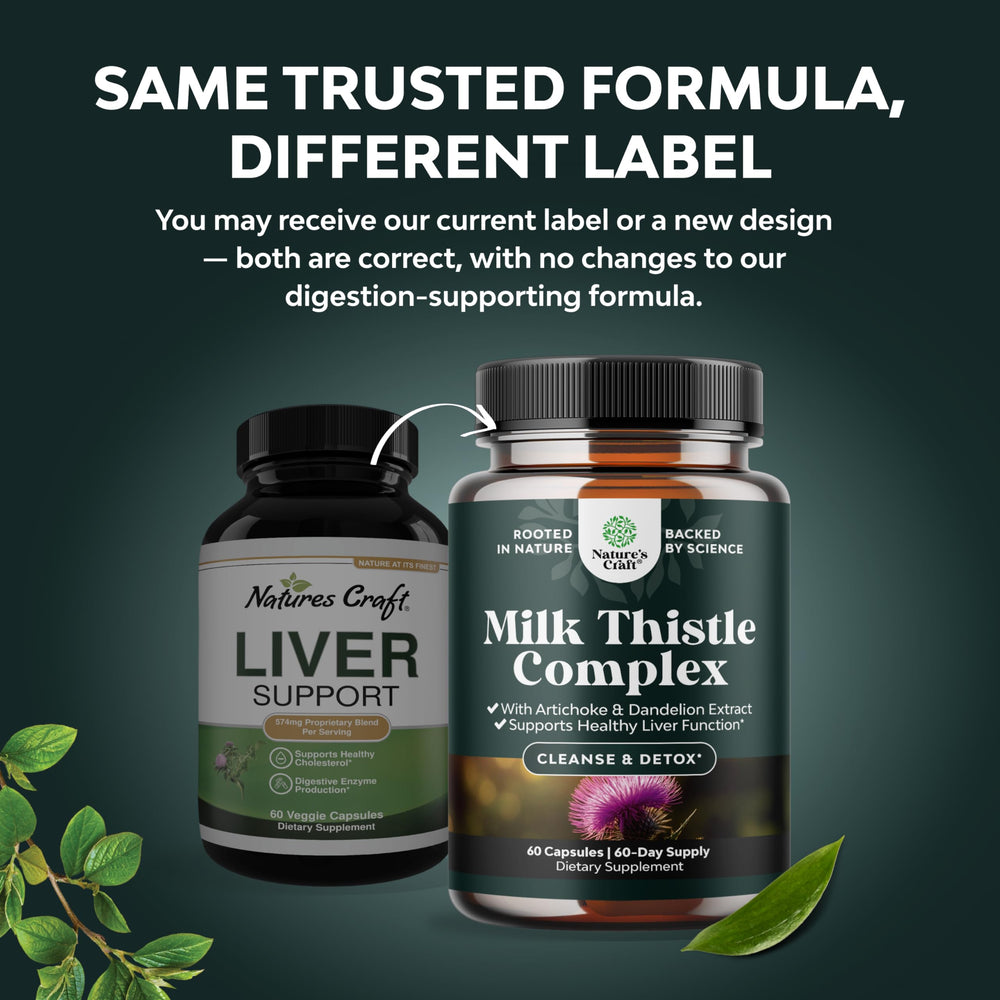 Natures Craft artichoke extract capsules provide liver antioxidant support.