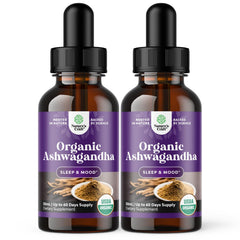 Natures Craft Ashwagandha Liquid Drops bottle with dropper for calm mood support.