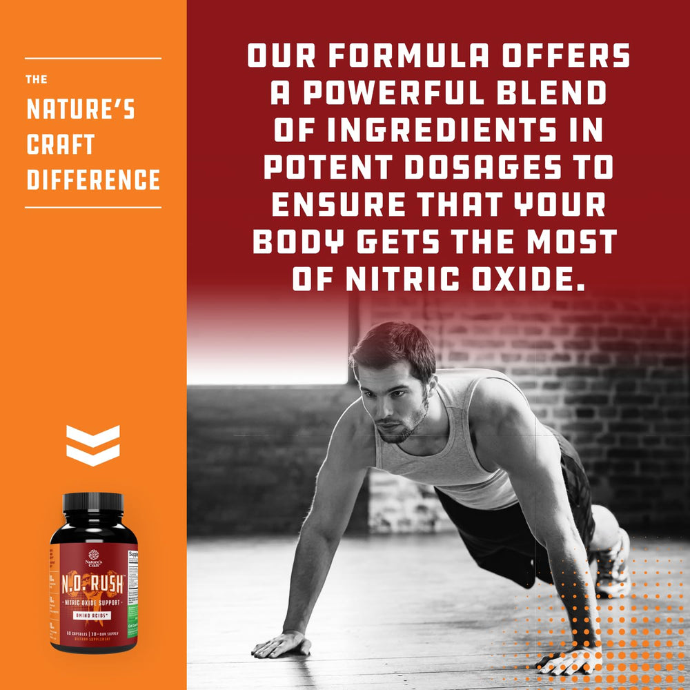 Natures Craft beet powder-enhanced formula naturally supports nitric oxide and performance.