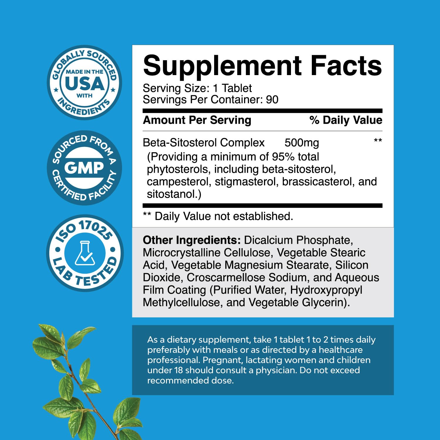 Natures Craft Beta Sitosterol capsules close-up highlighting premium sterols