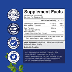 Natures Craft beta sitosterol capsules with zinc and selenium for hair health