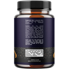 Natures Craft Black Seed Oil Capsules label detail showing halal certification and quality