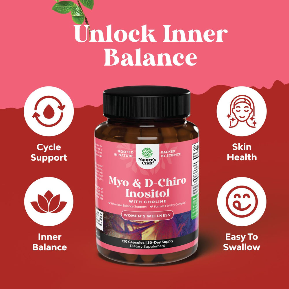 Nature's Craft bottle label detail shows premium Choline Bitartrate as a key ingredient.