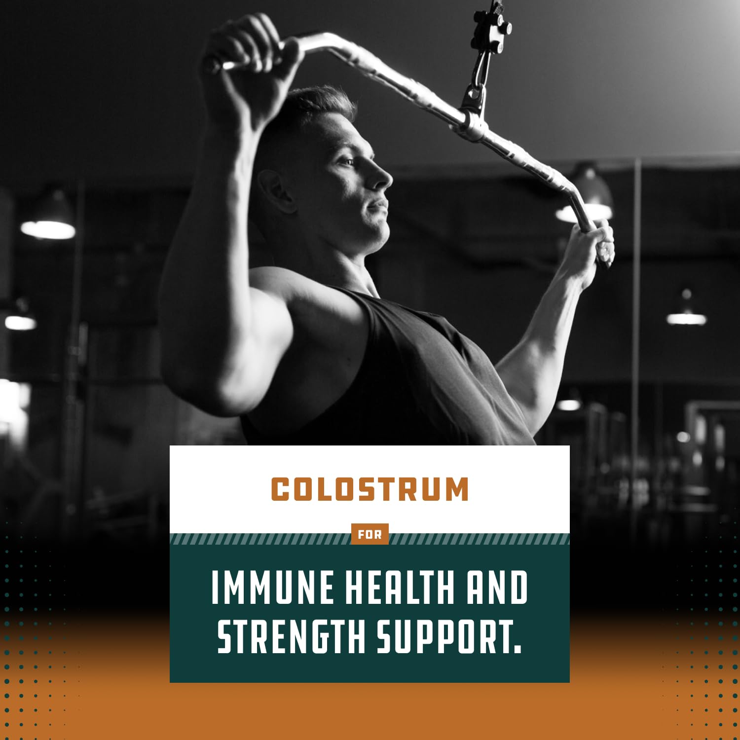 Natures Craft Bovine Colostrum capsules aiding joint comfort and recovery.
