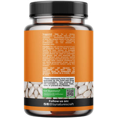 Natures Craft carb blocker pills beside bottle, suggesting easy daily use