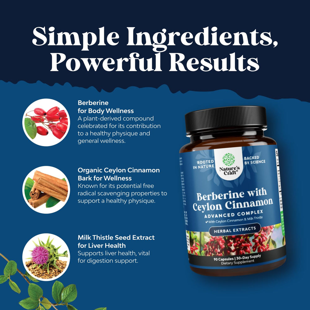 Natures Craft Organic Ceylon Cinnamon capsules image, showcasing fragrant spice in cap form.