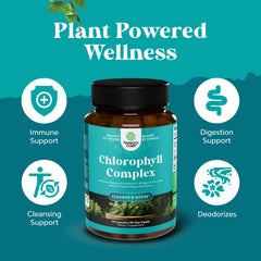 Natures Craft chlorophyll capsules parsley leaf, highlighting herbal freshness and digestive ease.