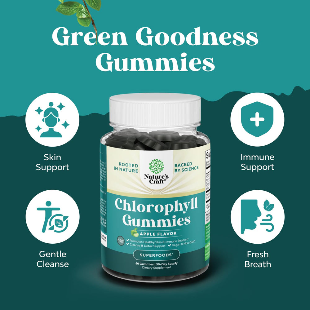 Natures Craft vegan non-GMO gummies packaging emphasizes gluten-free formula