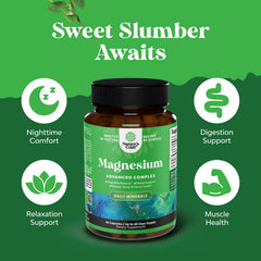 Natures Craft citrate 500mg capsule focusing on sleep and mood benefits.
