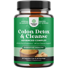 Natures Craft Colon Cleanse en botella para apoyo digestivo.