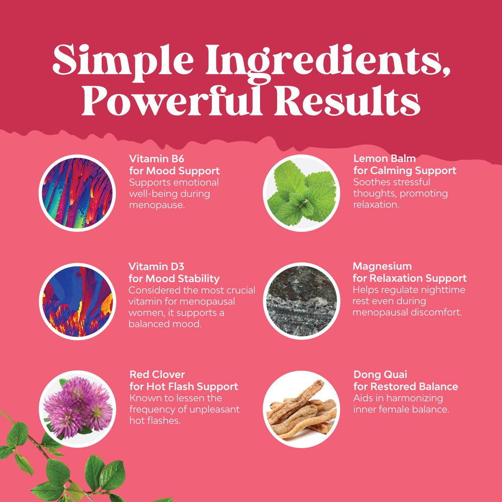 Nature's Craft Complete Herbal Menopause Dong Quai shown for balance.