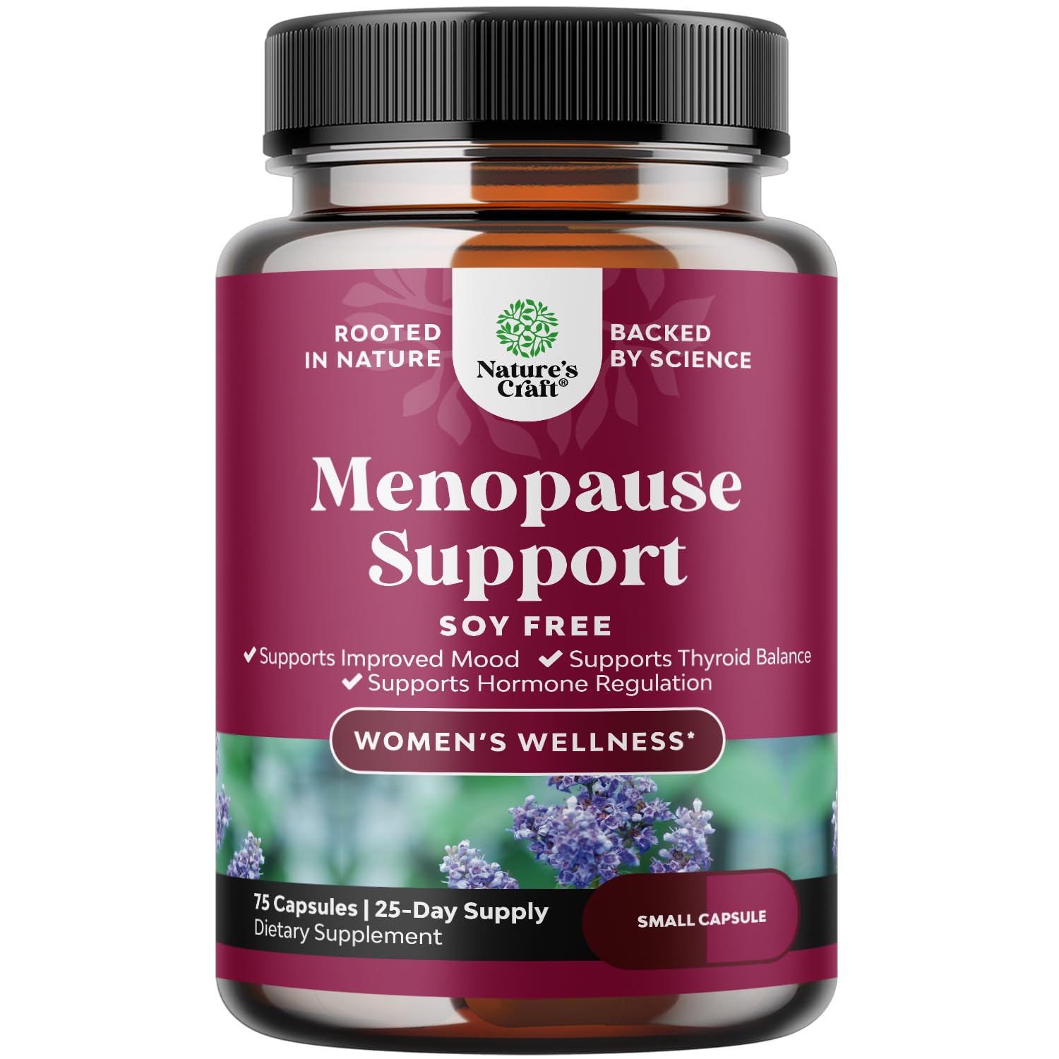 Natures Craft Complete Menopause bottle with capsules for soy-free balance