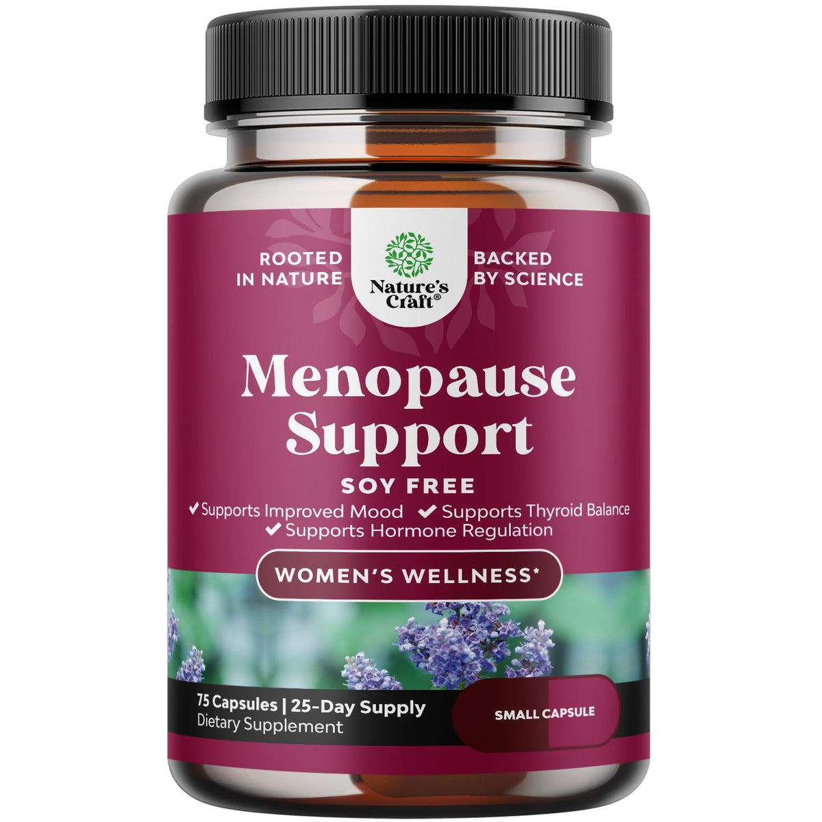 Natures Craft Complete Menopause bottle with capsules for soy-free balance
