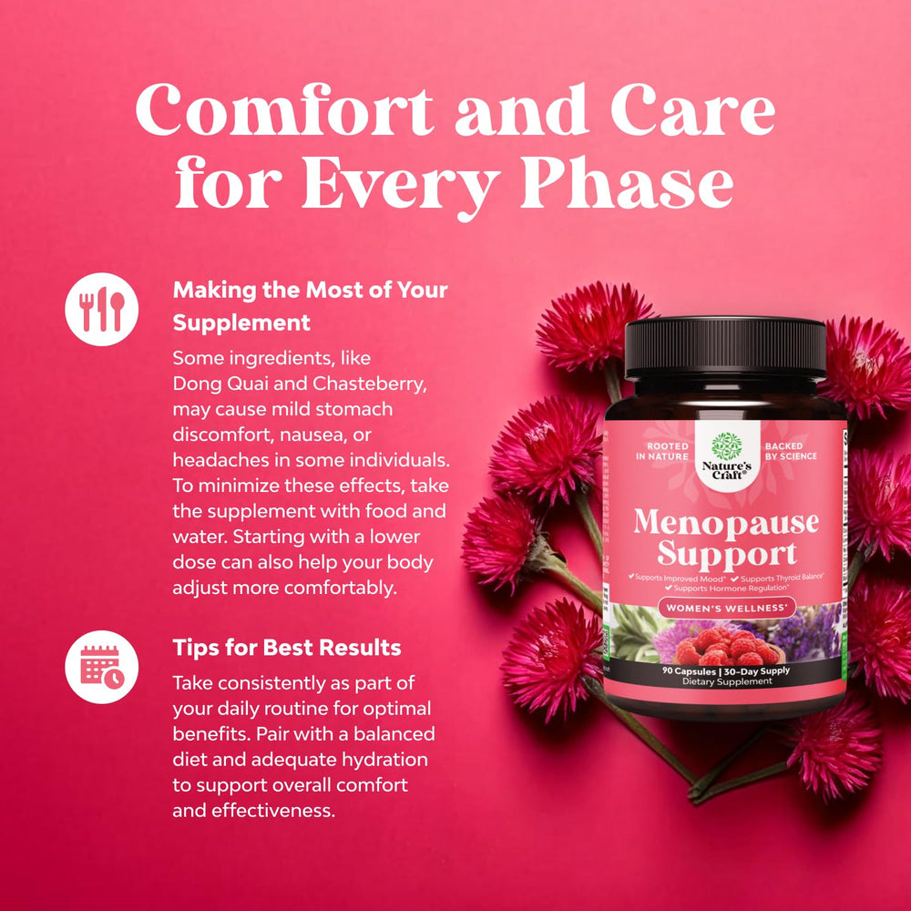 Natures Craft Complete Menopause dong quai ingredient illustration.