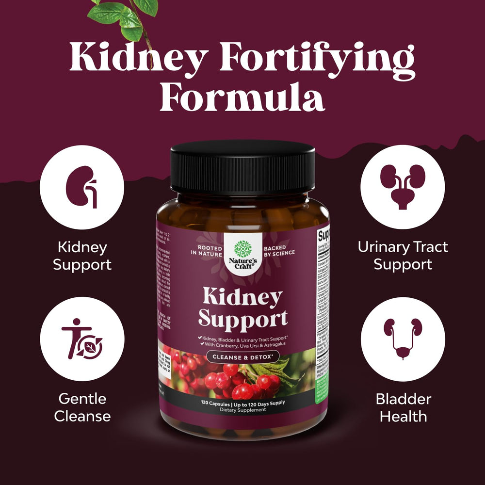 Natures Craft cranberry extract and herb blend supports urinary health.