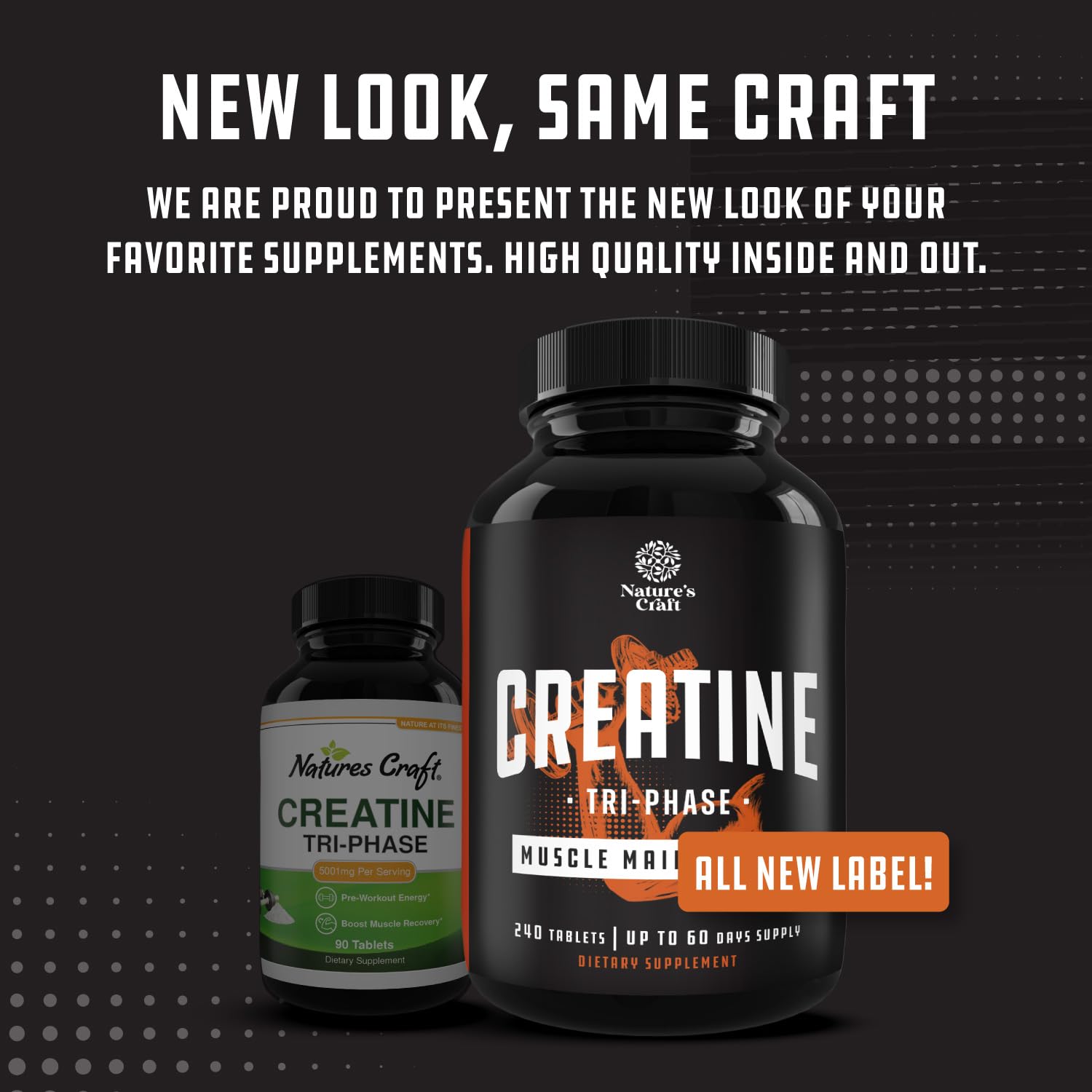Natures Craft creatine tablets in use during workout for recovery support