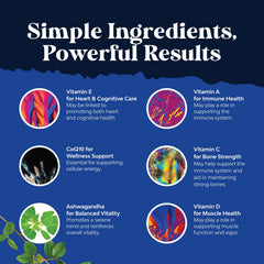 Natures Craft Daily Men's Multivitamin Gummies jar spill – chewy, fruity texture for daily use.