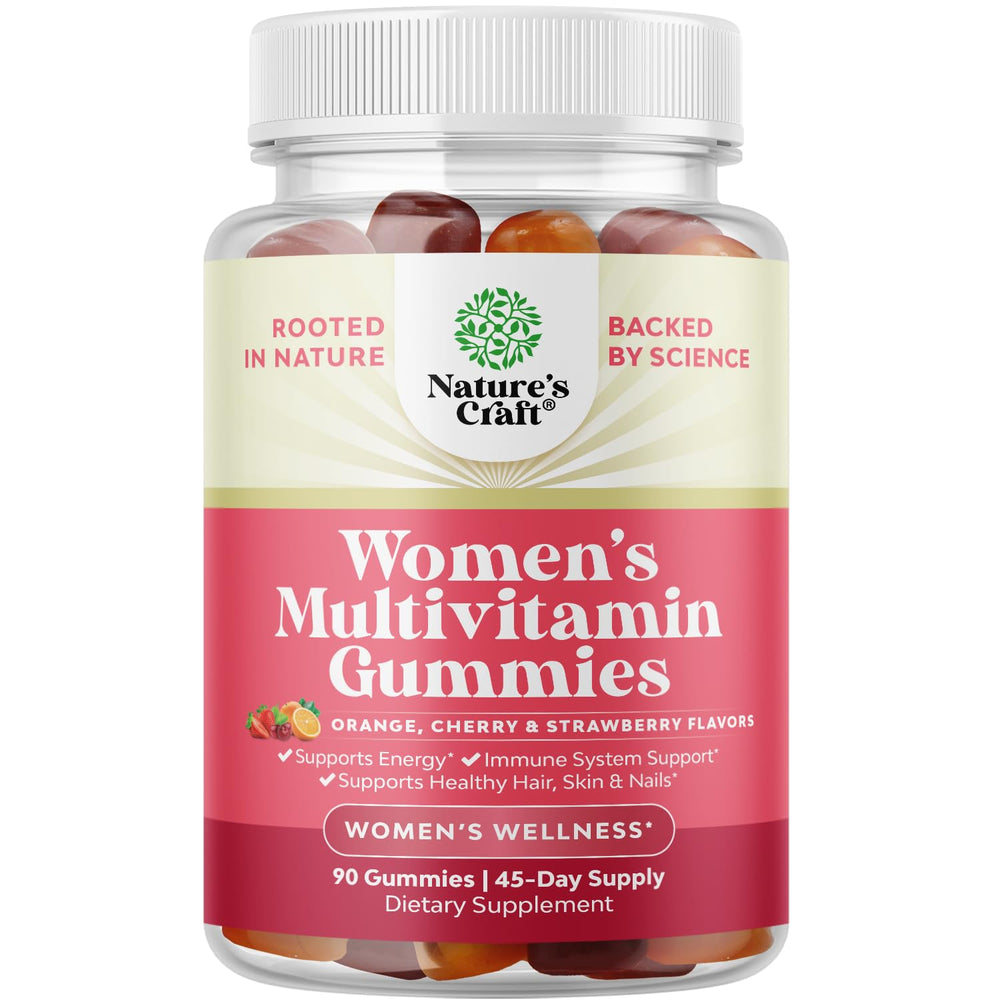 Natures Craft Delicious Daily Multivitamin Women Gummies bottle for daily wellness support.