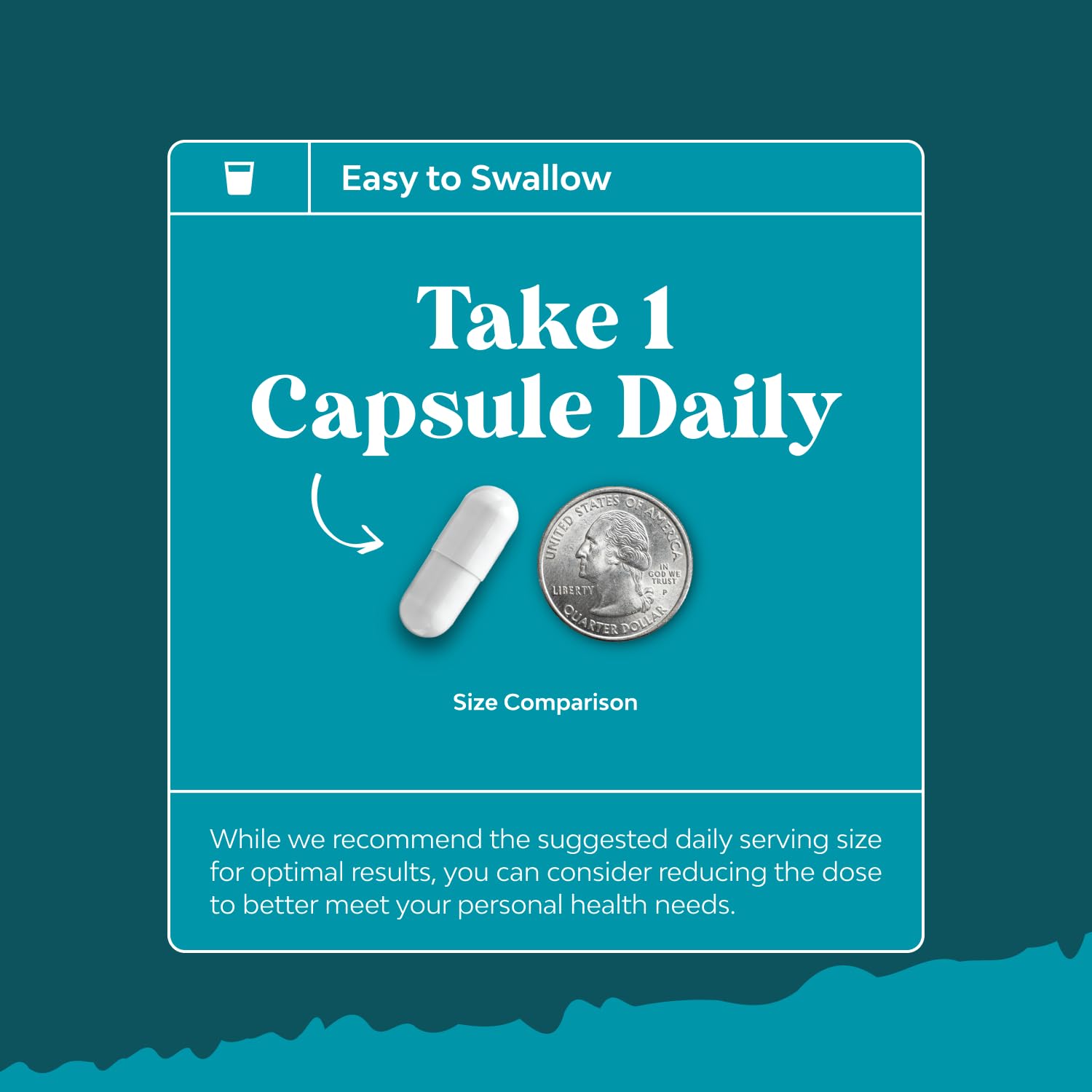 Capsules beside a healthy snack scene suggest balanced daily habits.