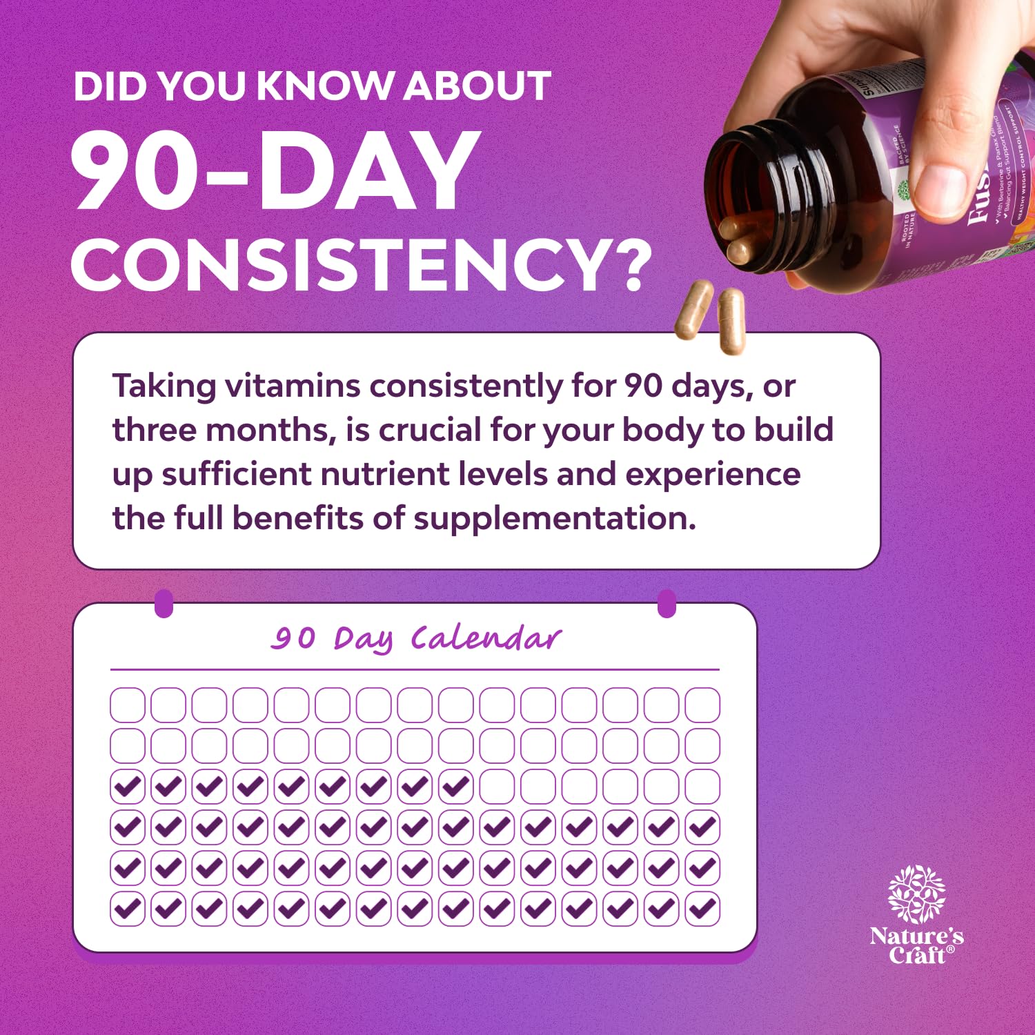 Natures Craft GLP-1 Berberine close-up emphasizes AMPK-activator pairing benefits.