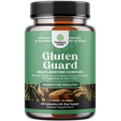 Nature's Craft gluten digestive enzymes bottle for fast post-meal support