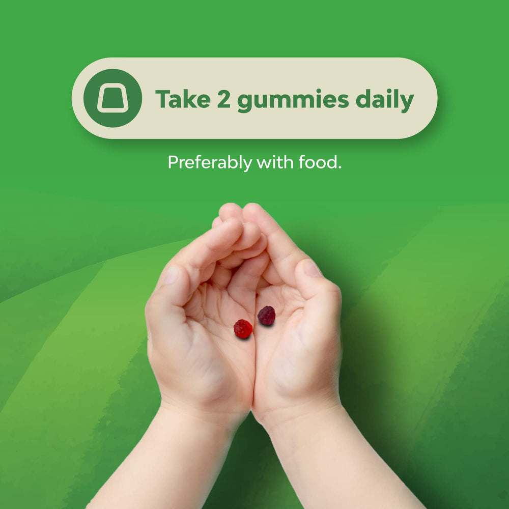 Natures Craft gluten-free kid fiber gummies close-up for safe daily fiber support.
