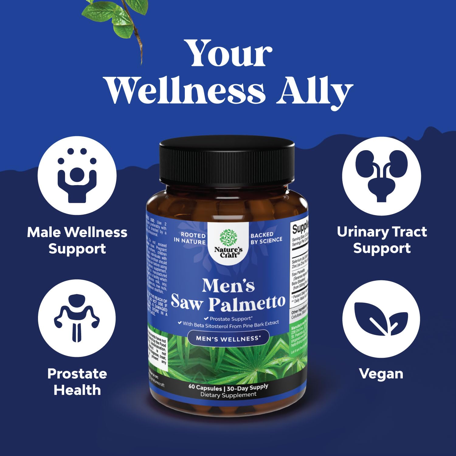 Natures Craft Hair Health capsules for hair vitality.