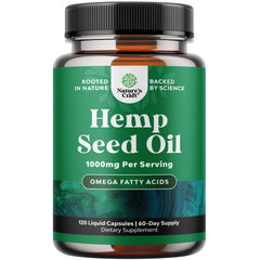 Natures Craft hemp oil capsules bottle for easy daily joint support.