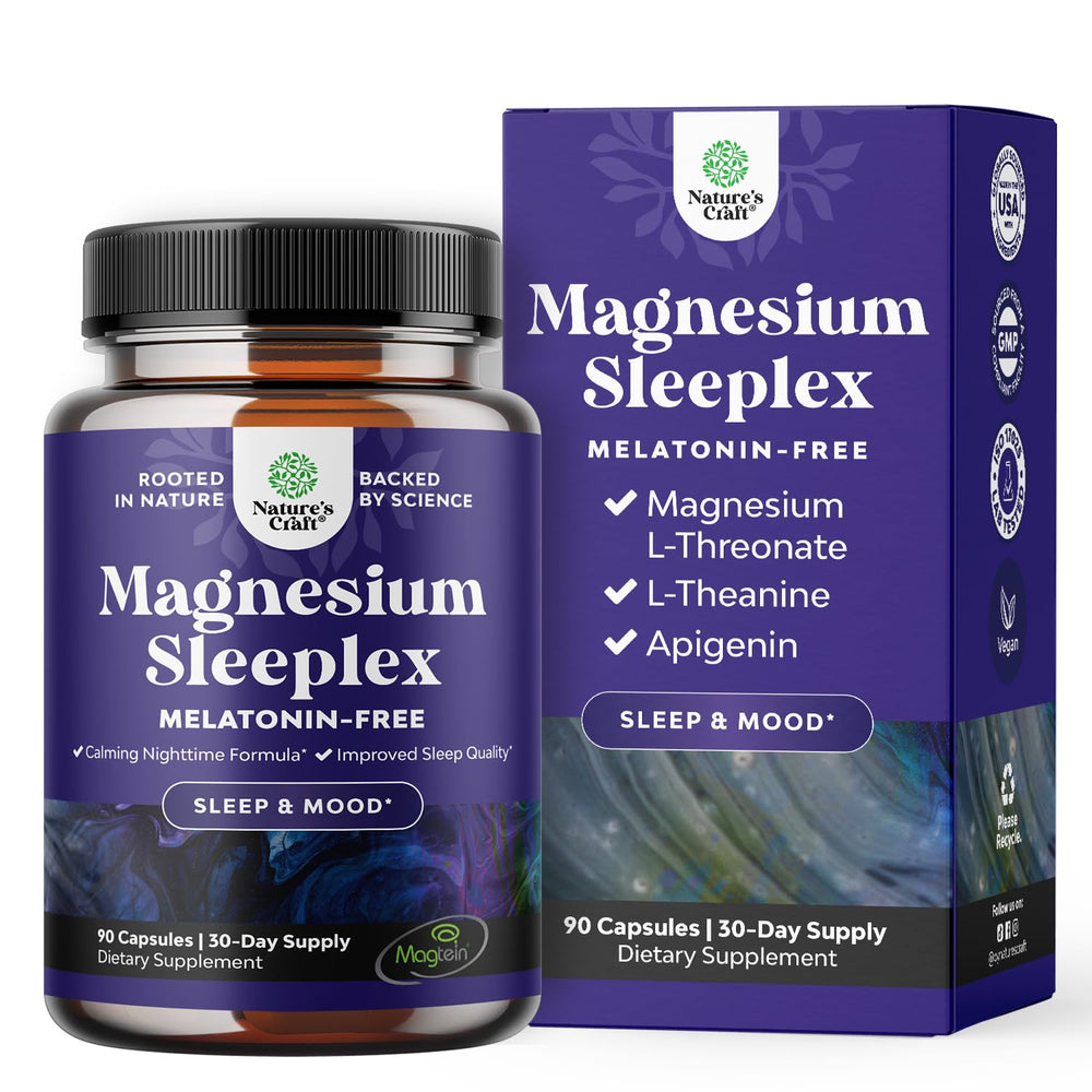 Natures Craft high-absorption magnesium sleep bottle promotes relaxed evenings