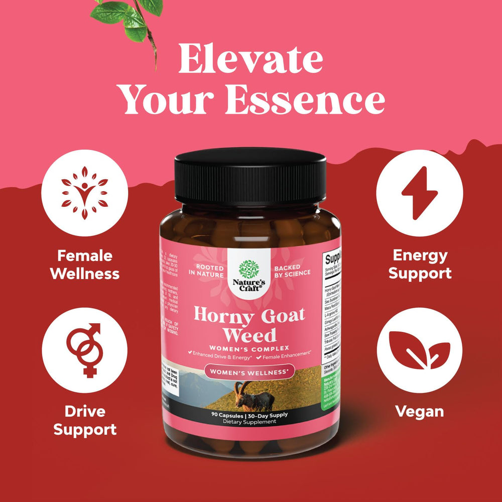 Natures Craft Horny Goat Weed Women capsules ready to take for female wellness