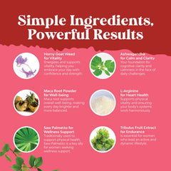 Natures Craft Horny Goat Weed Women packaging box highlighting GMP and non-GMO