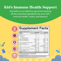 Natures Craft immunity gummies jar highlights easy daily immune support for kids