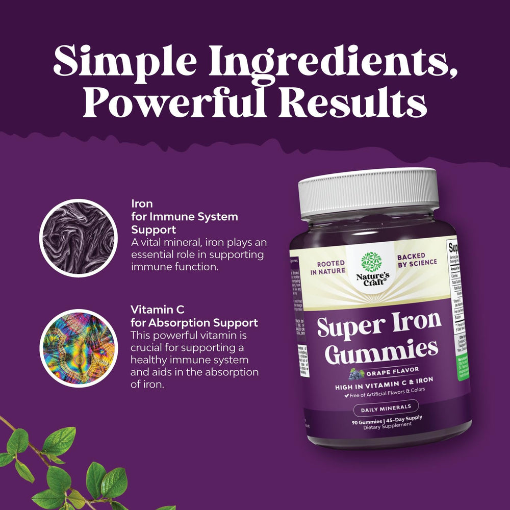 Natures Craft iron gummies suitable for both women and men