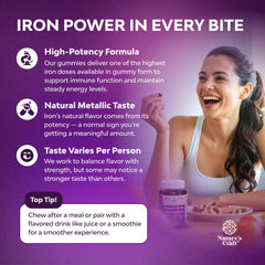 Natures Craft iron gummies with vitamin C for better absorption