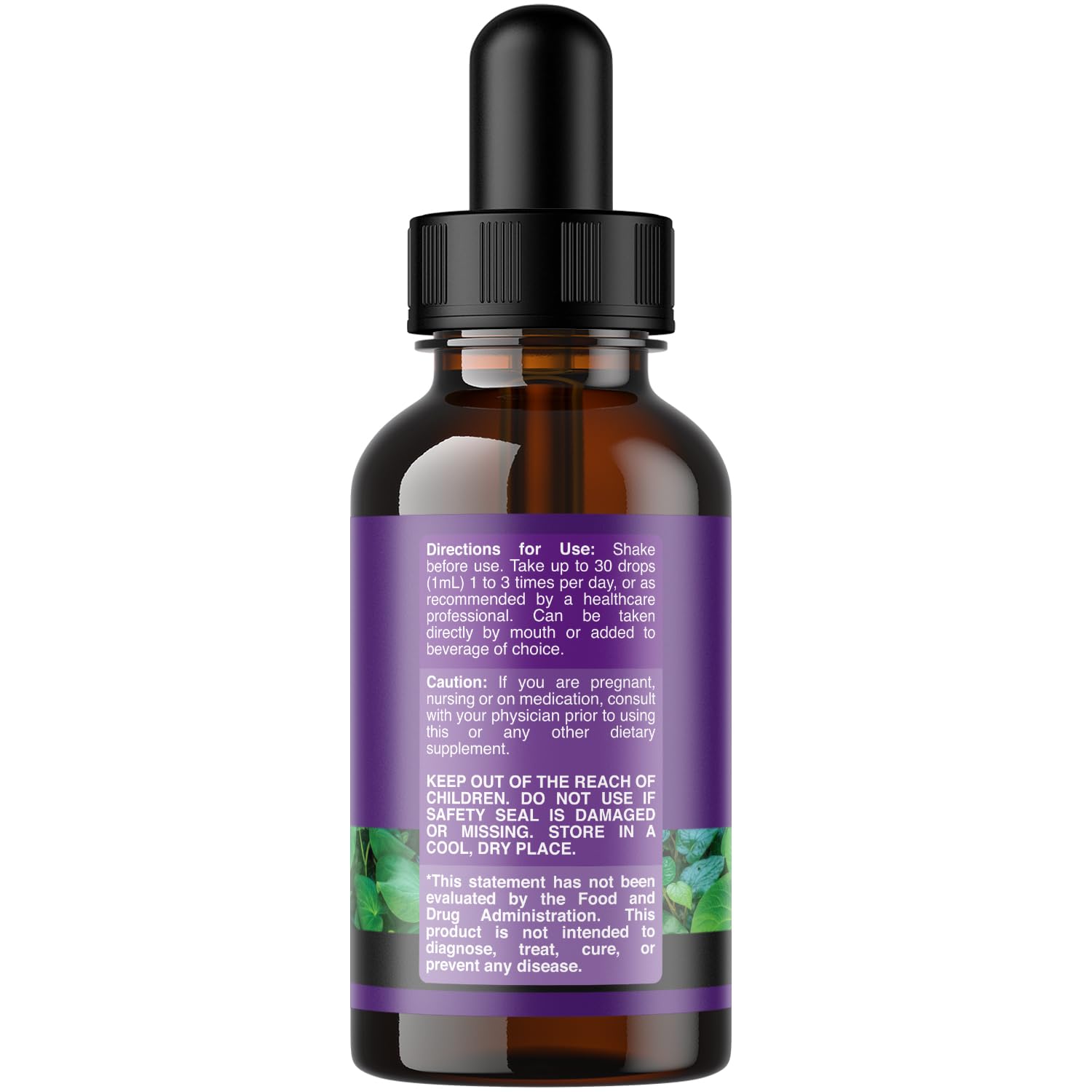 Natures Craft Kava liquid drops dropper showing precise 1 mL dose for convenience.