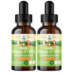 Natures Craft Kids DHA Omega-3 drops bottle with vegan formula supports growing minds and focus.