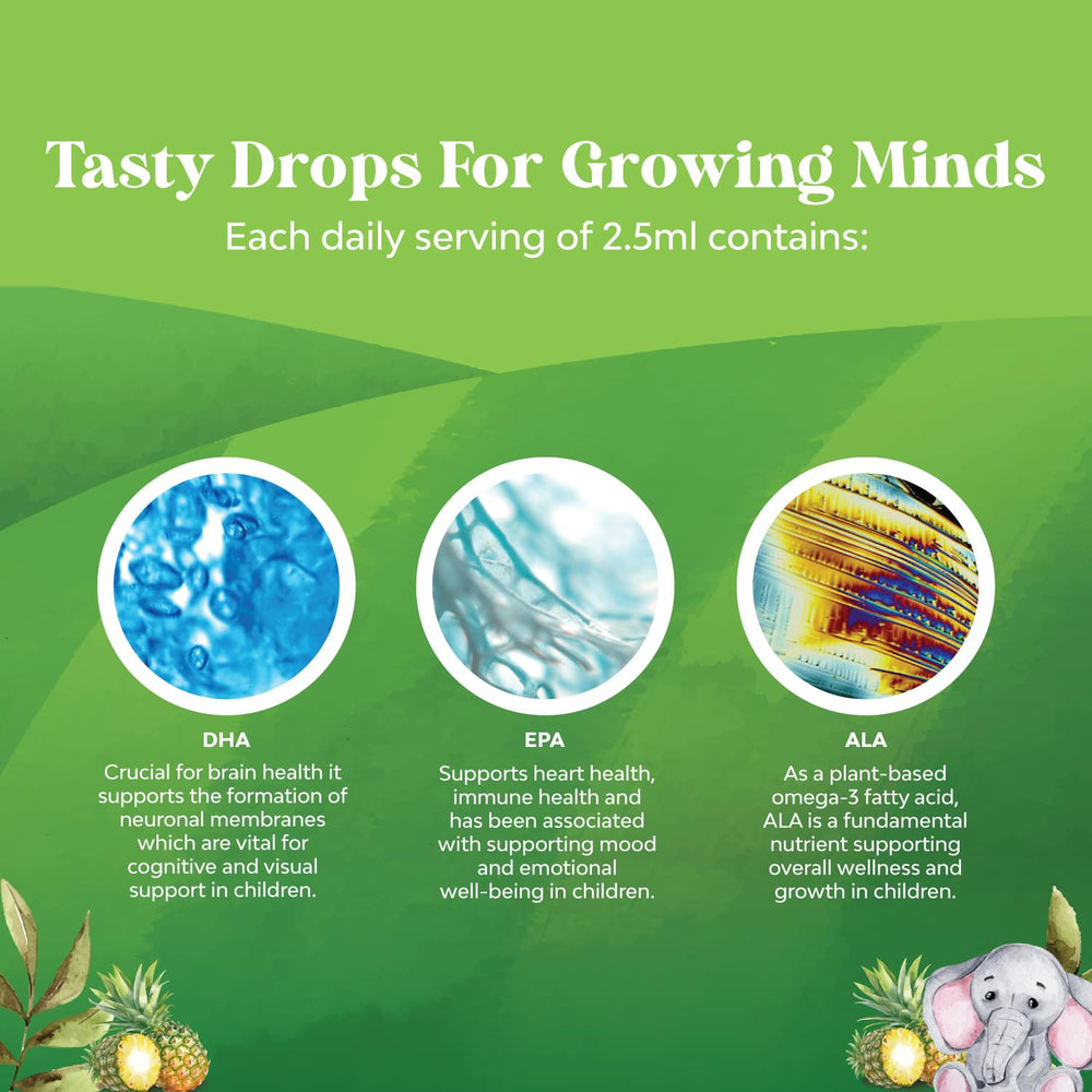 Vegan non-GMO formula supports clean nutrition for kids.