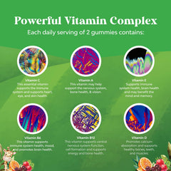 Gummies designed for everyday use by children during meals and snacks.