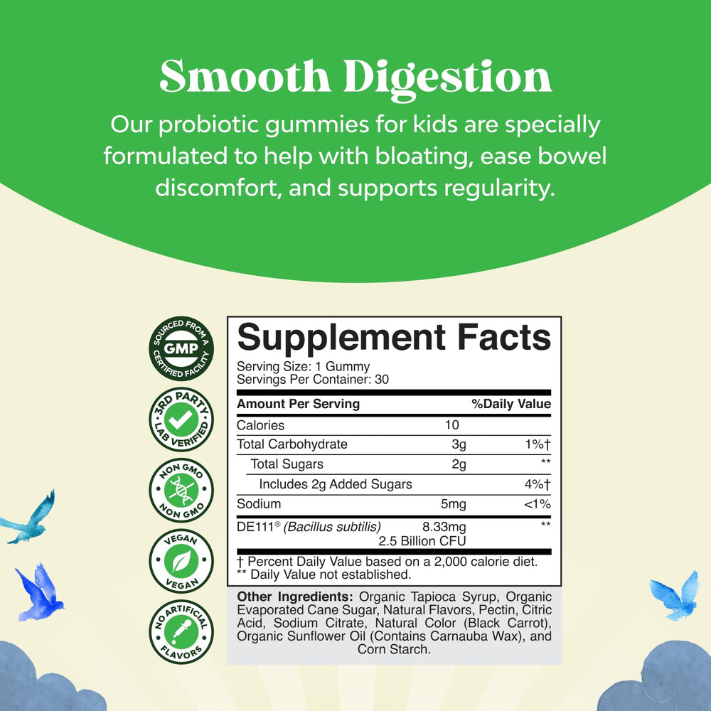 Natures Craft Kids Probiotic Bacillus Subtilis bottle with gentle immune support.