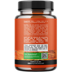 Close-up of Natures Craft krill oil softgels showing easy to swallow capsules