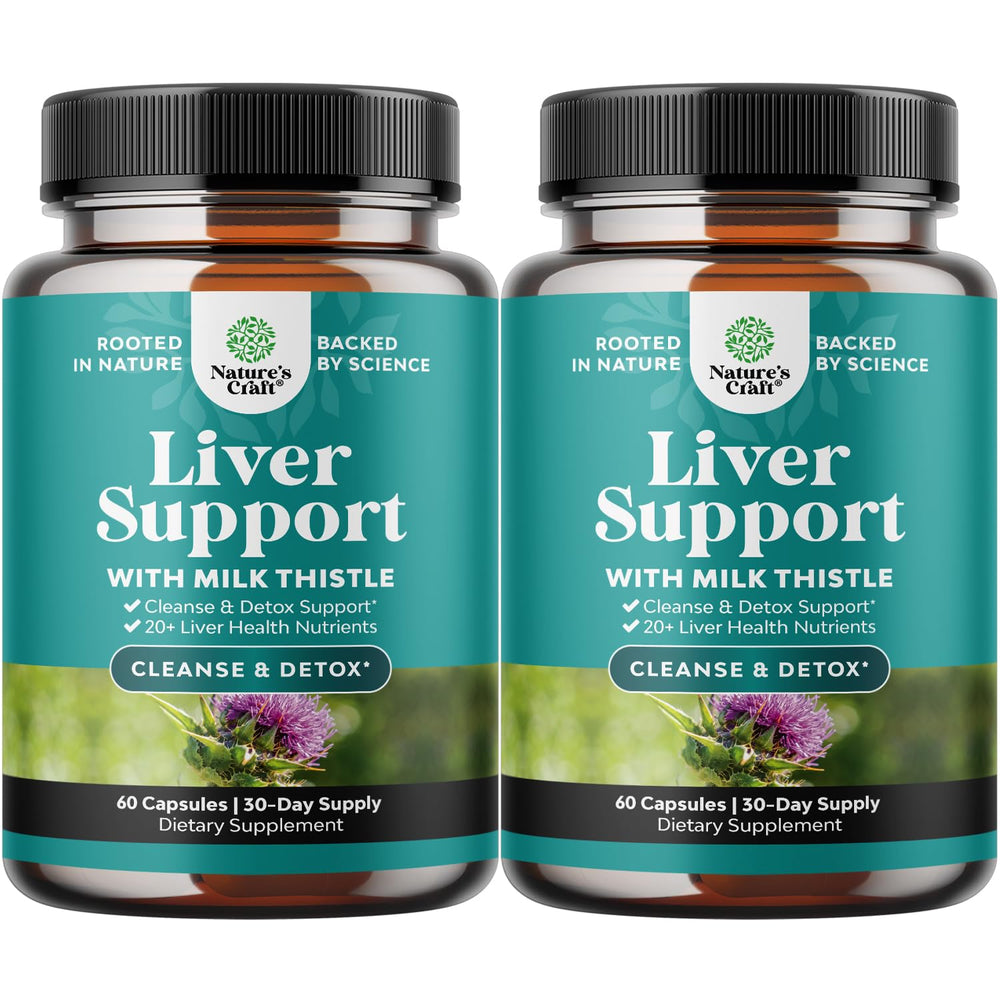 Natures Craft Liver Cleanse bottle with herbal formula for liver support.