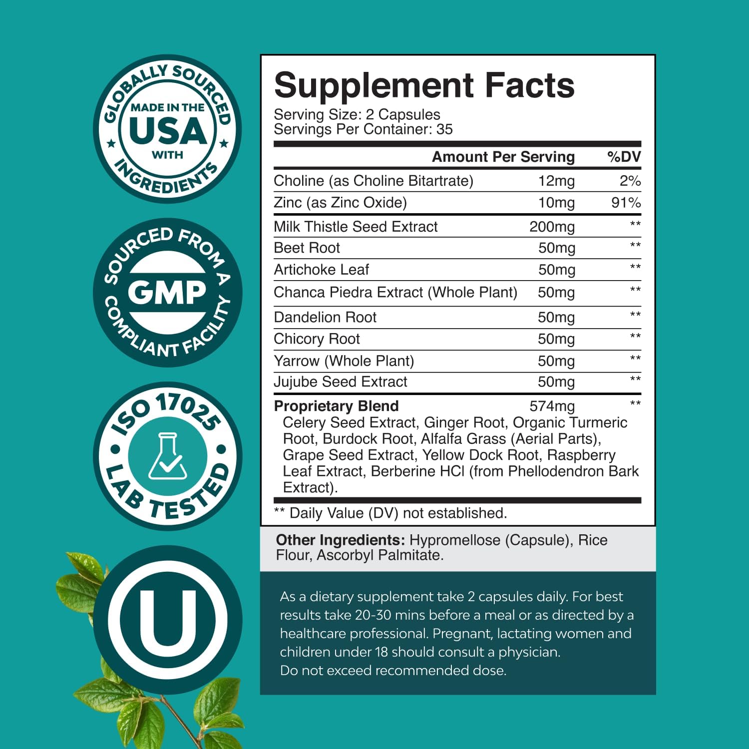 Nature's Craft Liver Cleanse capsules arranged for a daily regimen