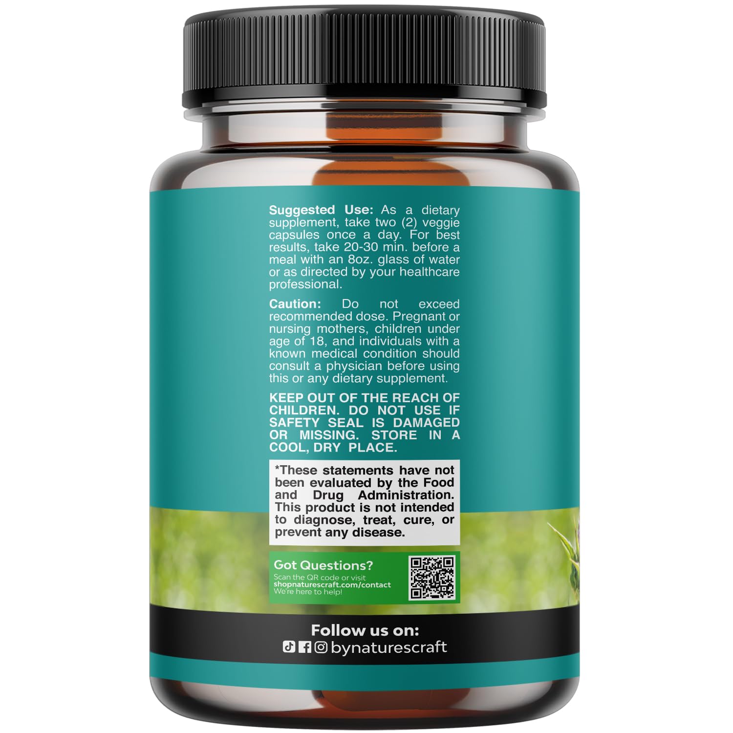 Natures Craft Liver Cleanse packaging close-up highlighting herbal formula for digestion