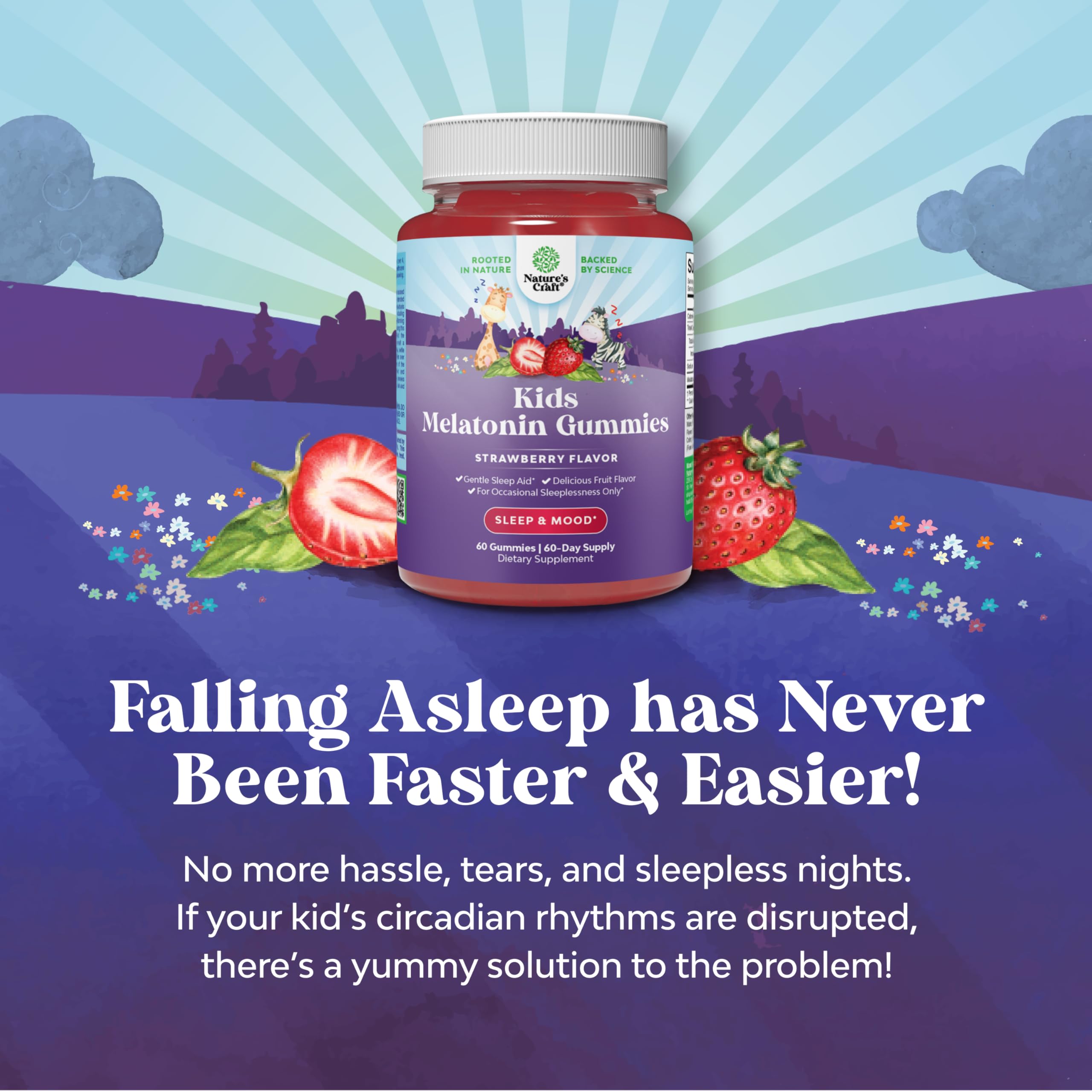 Nature's Craft kids closeup taste captures peach flavor for easy acceptance.