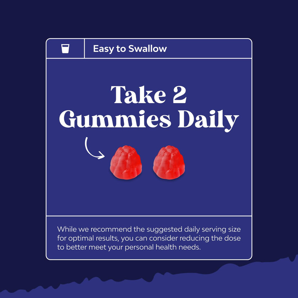 Adult taking Nature's Craft Melatonin Gummies at night for calm routine.