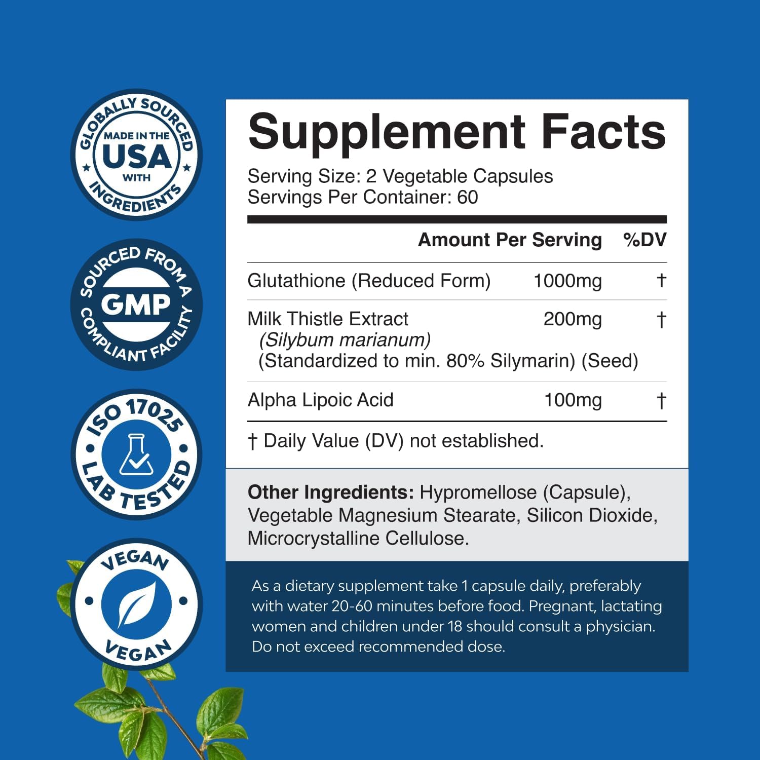 Nature's Craft Milk Thistle bottle highlights liver support potential