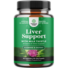 Natures Craft Milk Thistle Liver Support bottle shows premium herbal daily wellness