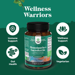 Natures Craft monolaurin capsules close-up coconut-derived immune-support option